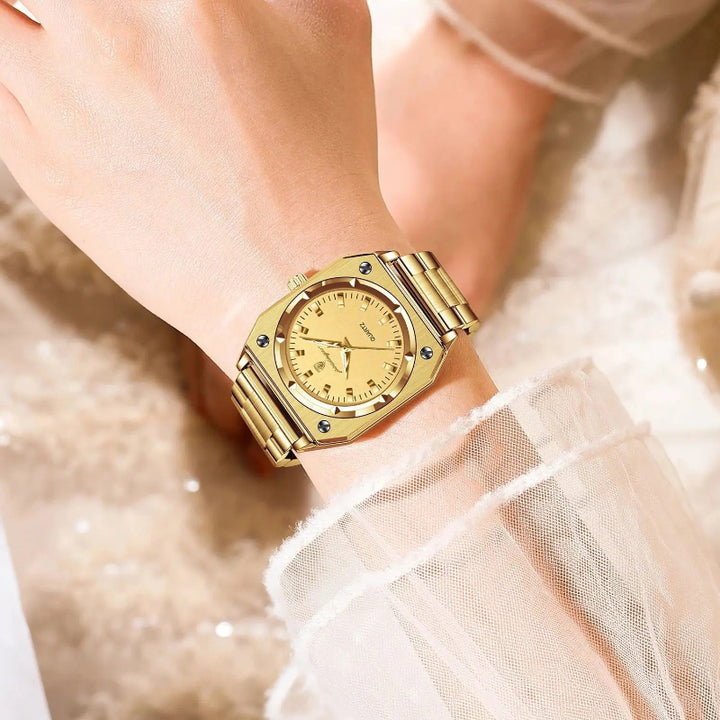 Stainless Steel Women's Luminous Exquisite Dial Quartz Watch