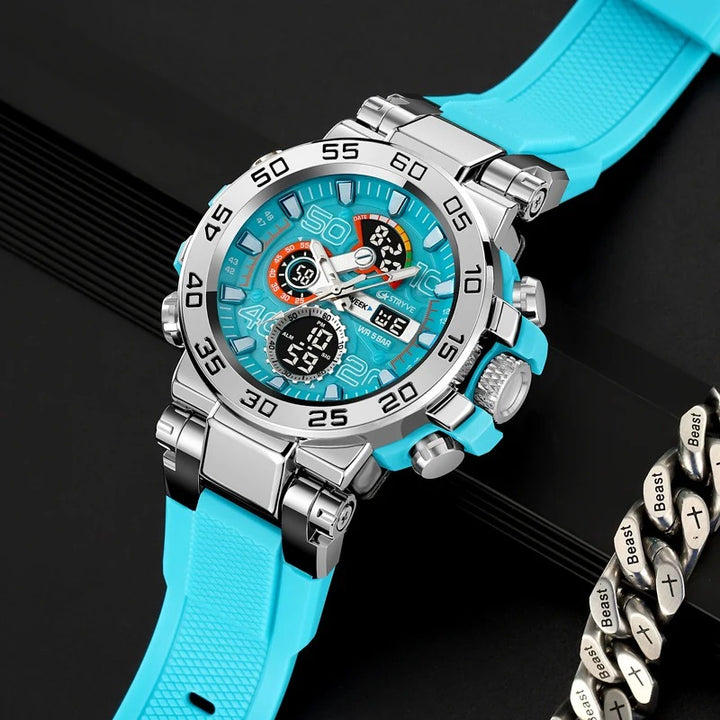 Digital-Analog Cool Luminous Fashion Outdoor Watch for Men
