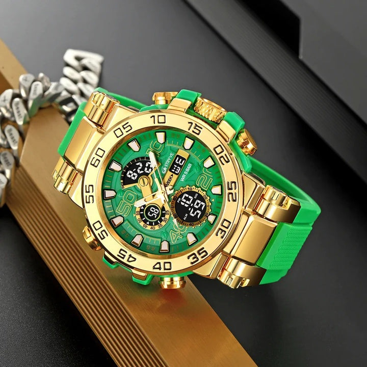 Digital-Analog Cool Luminous Fashion Outdoor Watch for Men