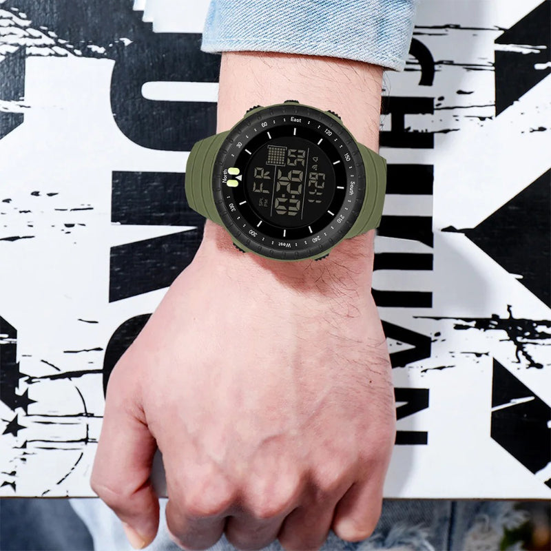 Multi-Function Large Digital Display Sports Watch for Men
