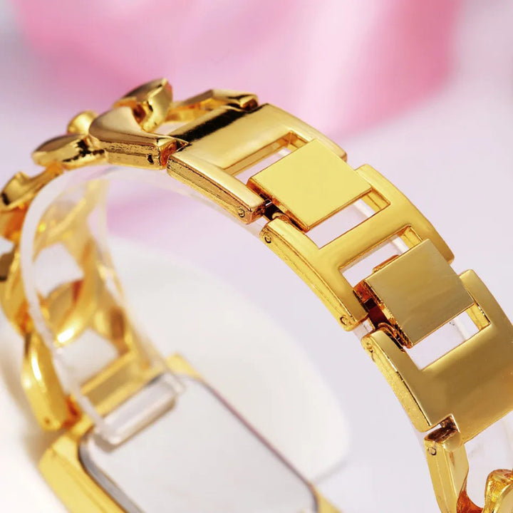 Classic Fashion Square Dial Chain Strap Quartz Watch