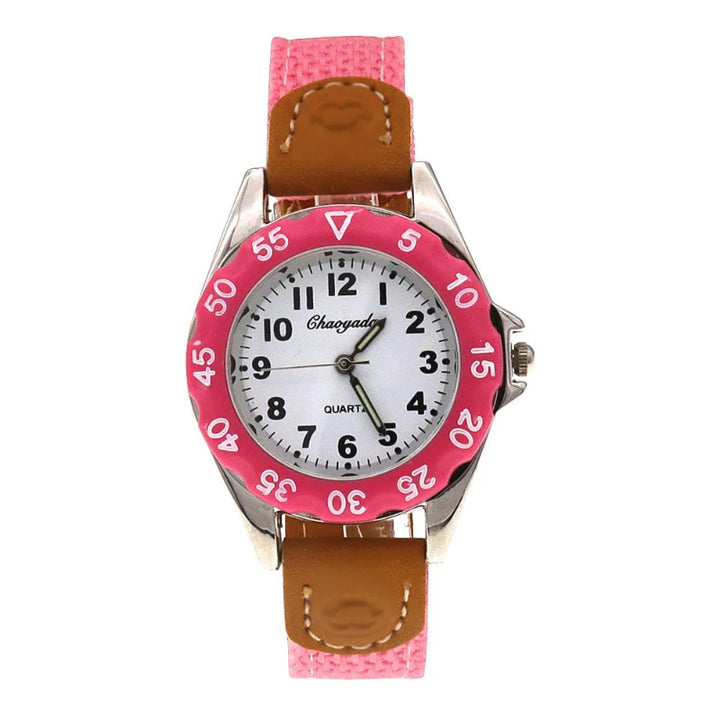 Sporty Casual Nylon Strap Easy-to-read Quartz Watch for Kids