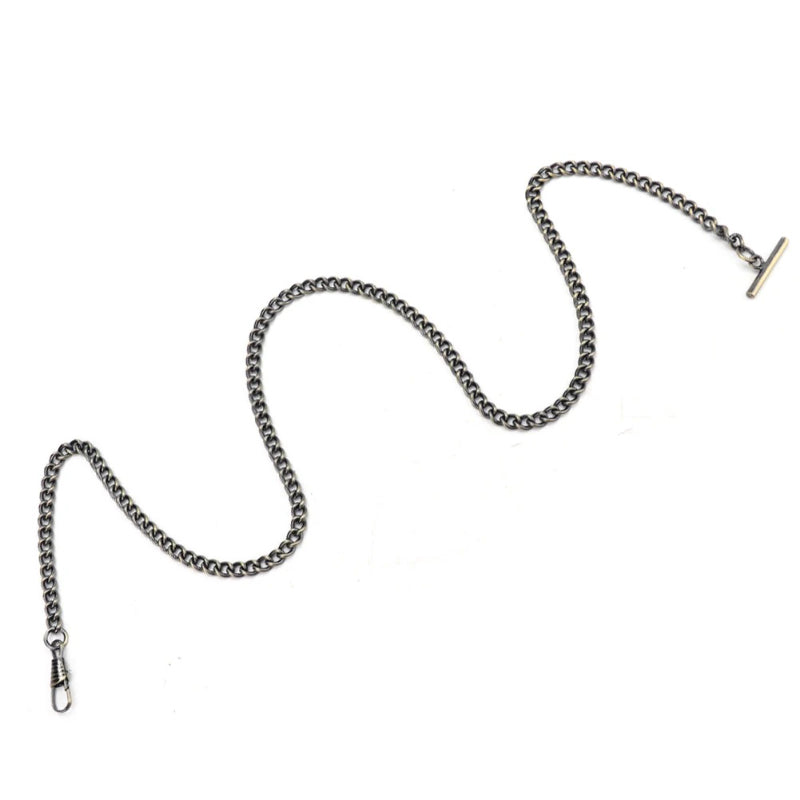 Durable Stainless Steel Metal T-Bar Pocket Watch Chain
