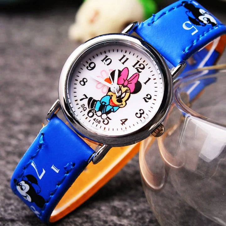 Children's Playful Cartoon Character Analog Quartz Watch
