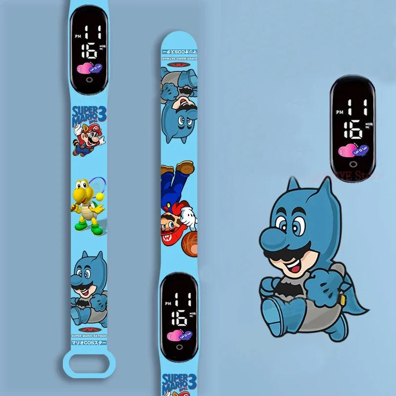 Cartoon Character Design LED Watch for Kids' Daily Wear
