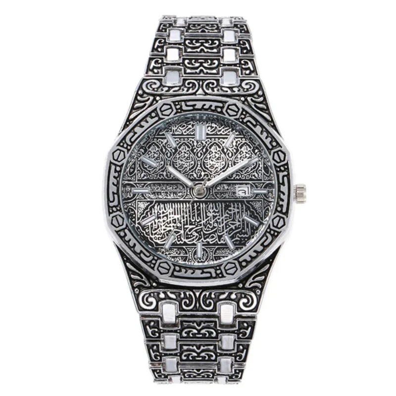 Luxury Arabic Calligraphy Design Stainless Steel Men's Watch