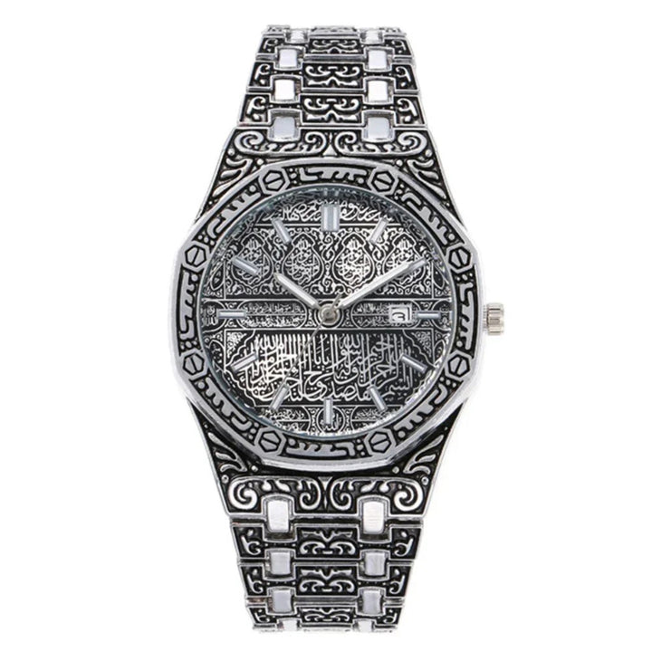 Luxury Arabic Calligraphy Design Stainless Steel Men's Watch