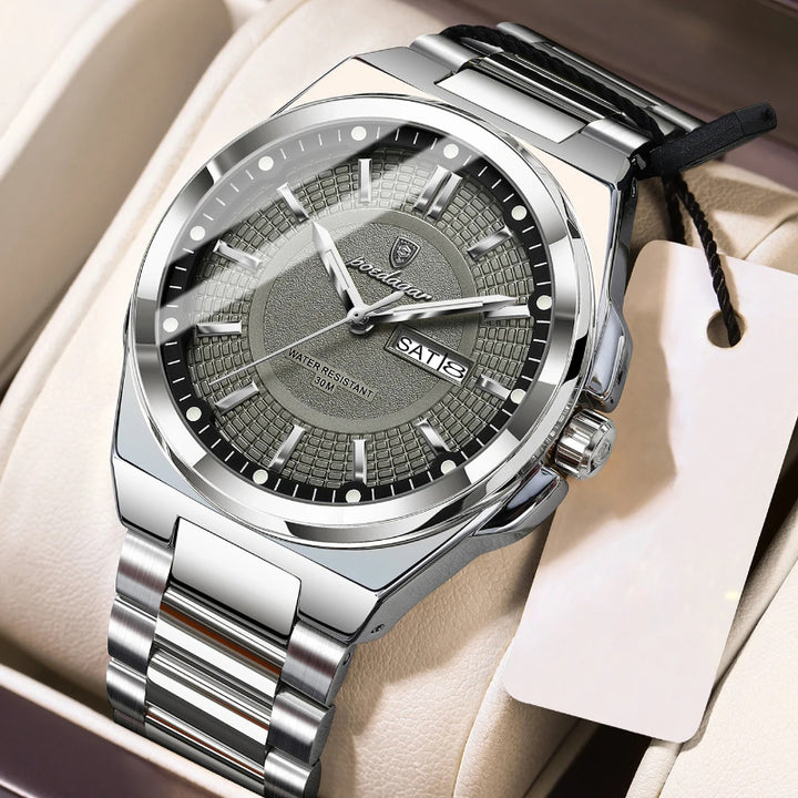 Classic Visual Trend Luminous Stainless Steel Men's Quartz Watch