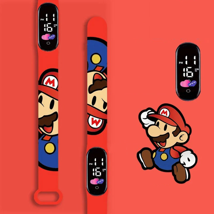 Cartoon Character Design LED Watch for Kids' Daily Wear