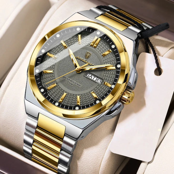 Classic Visual Trend Luminous Stainless Steel Men's Quartz Watch