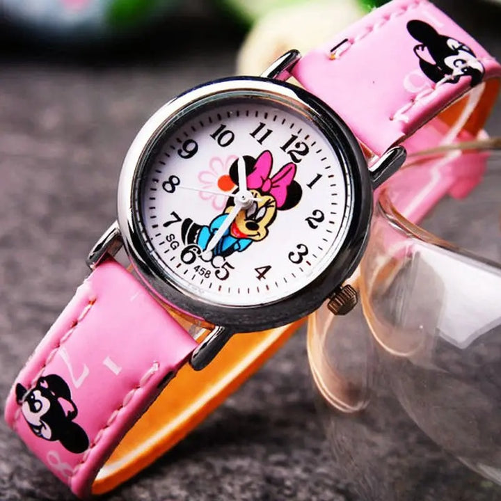 Children's Playful Cartoon Character Analog Quartz Watch
