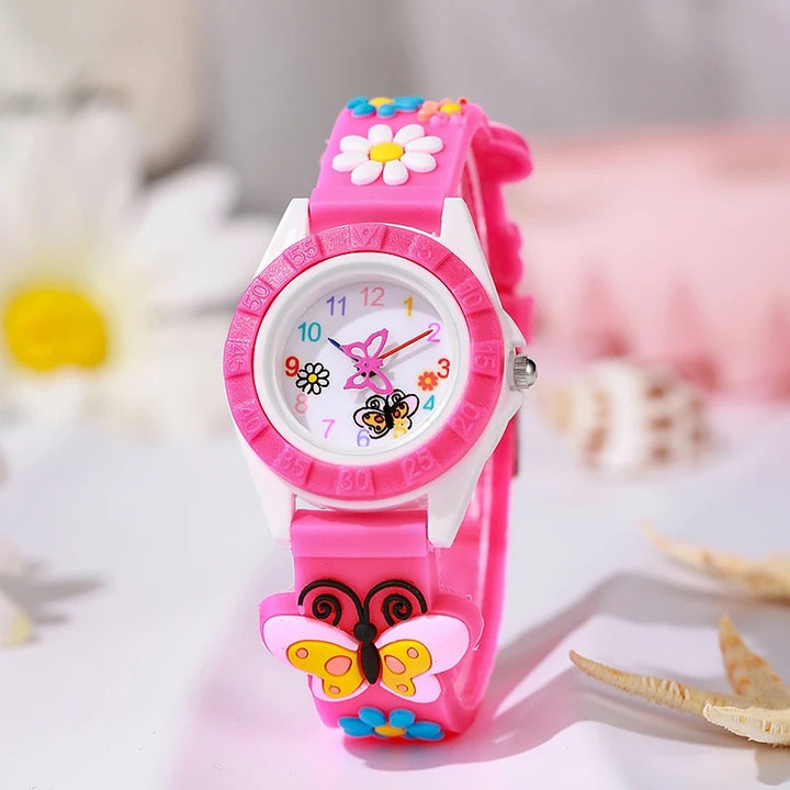 Butterfly Themed Quartz Watch for Children’s Everyday Wear
