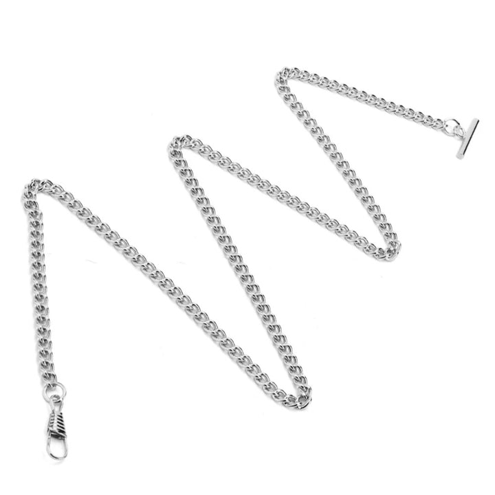 Durable Stainless Steel Metal T-Bar Pocket Watch Chain