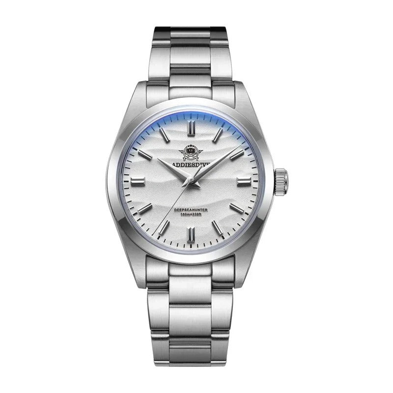Men's Stainless Steel Desert Pattern Dial Business Quartz Watch