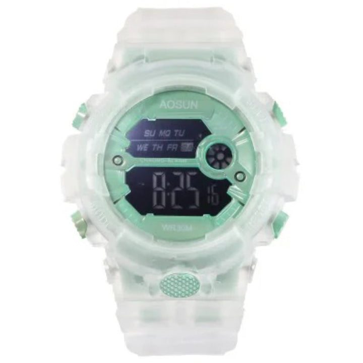 Stylish Transparent Case Digital Electronic Sports Watch for Kids