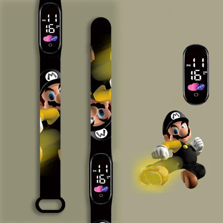 Cartoon Character Design LED Watch for Kids' Daily Wear