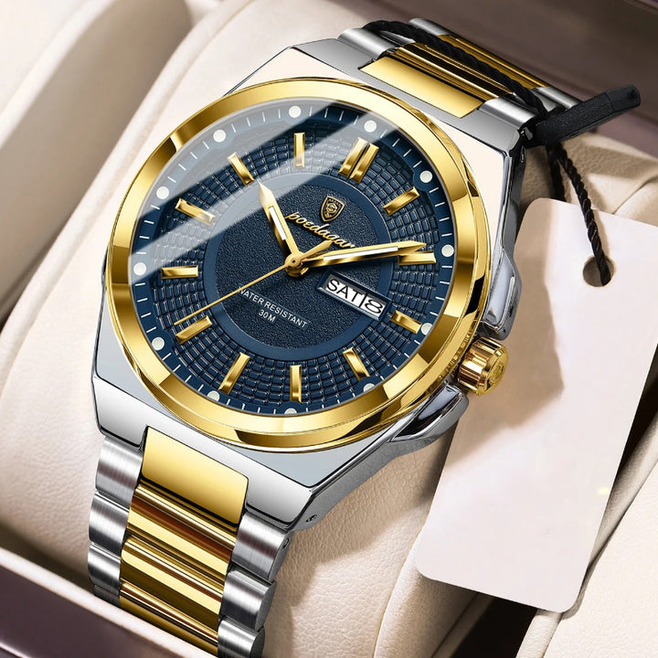 Classic Visual Trend Luminous Stainless Steel Men's Quartz Watch