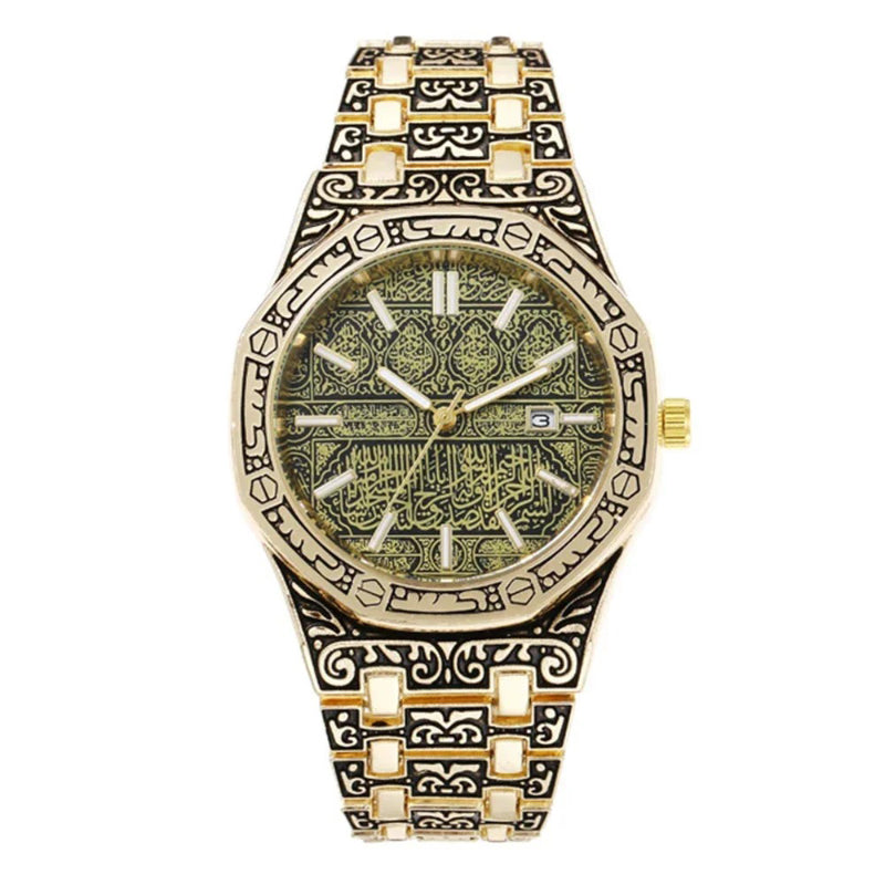Luxury Arabic Calligraphy Design Stainless Steel Men's Watch