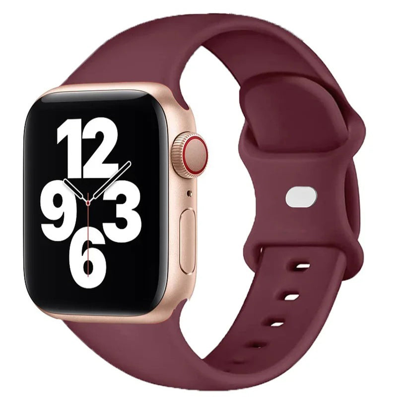 Trendy Flexible Silicone Strap for Apple Smartwatch Band