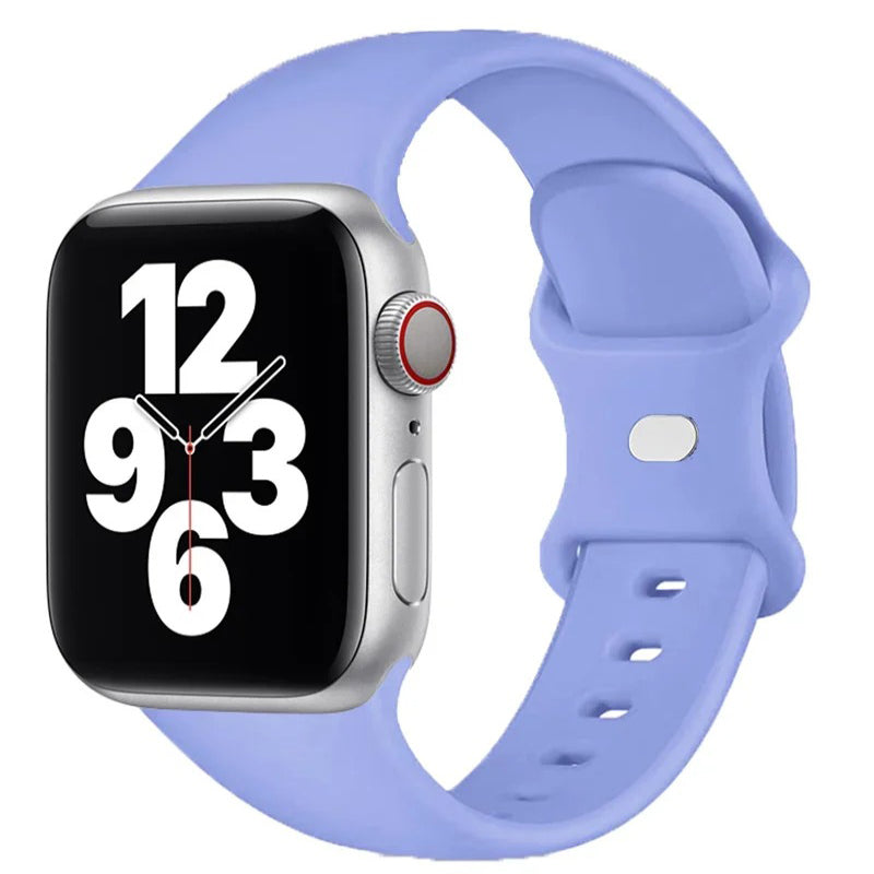 Trendy Flexible Silicone Strap for Apple Smartwatch Band