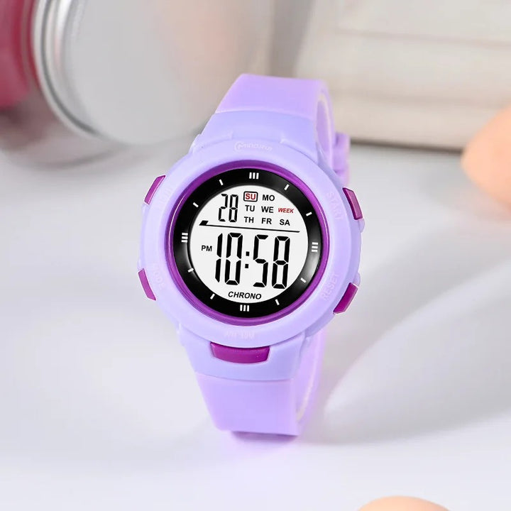 Fun Color Unisex Sporty Luminous Kid's Digital Watch