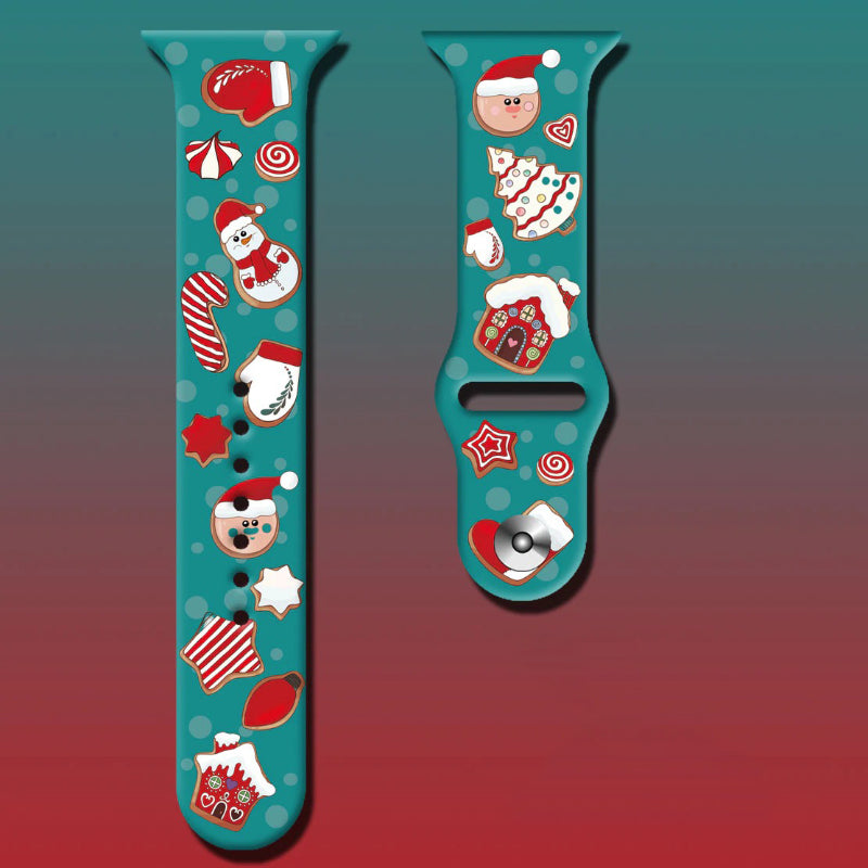 Festive Christmas Special Silicone Strap Watchbands