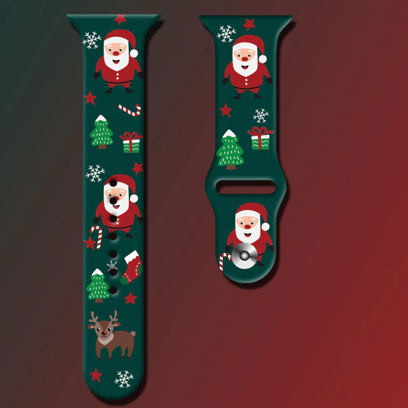 Festive Christmas Special Silicone Strap Watchbands