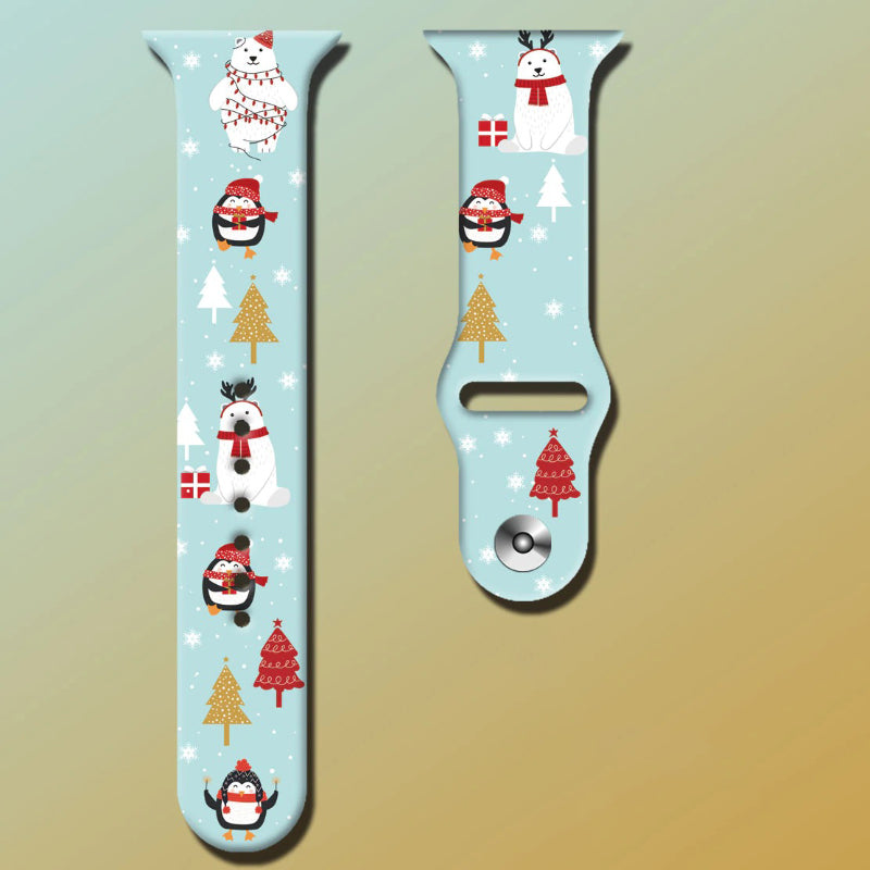 Festive Christmas Special Silicone Strap Watchbands