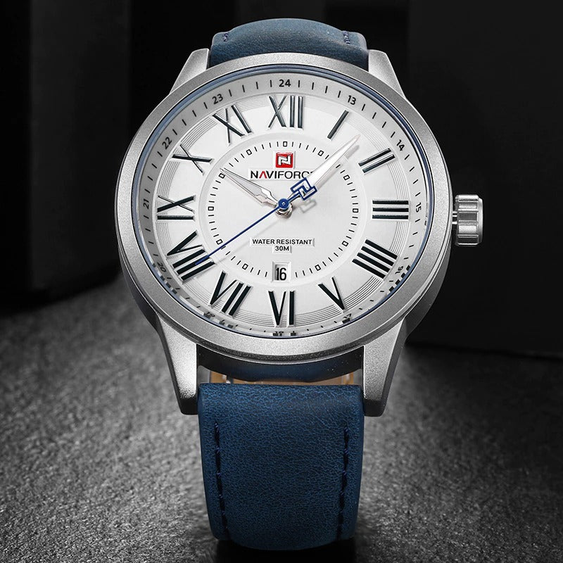 Classic Roman Numeral Dial with Soft Vegan Leather Quartz Watches