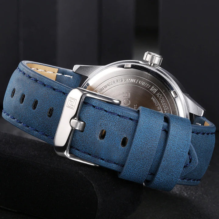 Classic Roman Numeral Dial with Soft Vegan Leather Quartz Watches