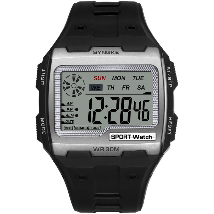 On-trend Digital Large Square Dial Waterproof Sports Watches