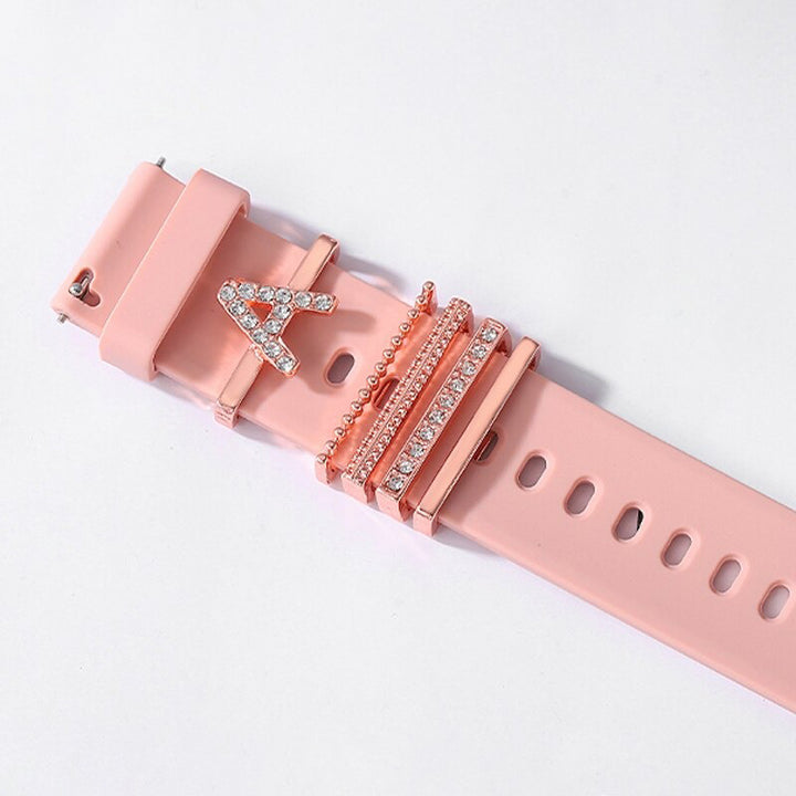 Personalized A-Z Initial Letter Smart Watch Band Charms