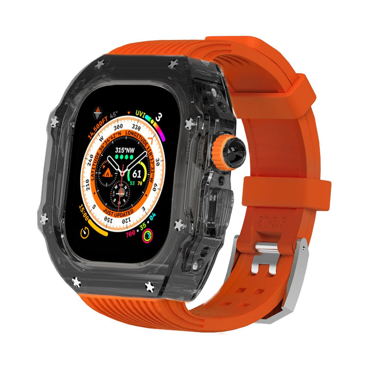 Transparent Case and Durable Replacement Straps for Apple Watches