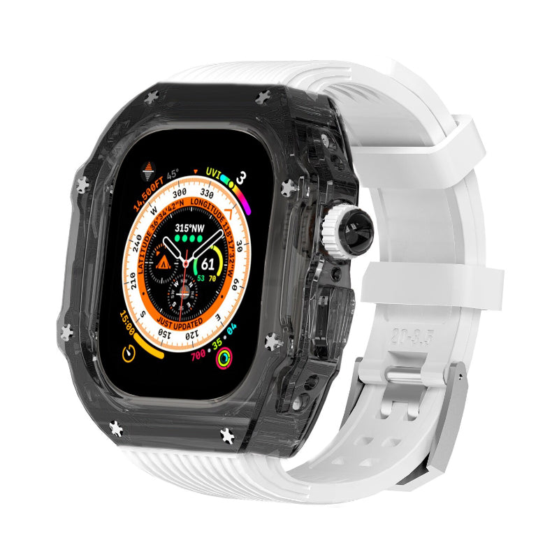 Transparent Case and Durable Replacement Straps for Apple Watches