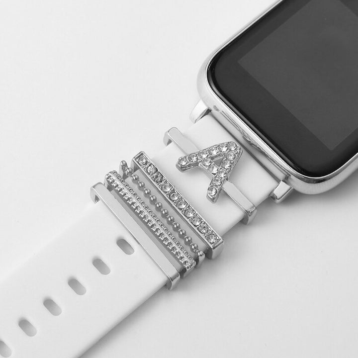Set of Initial Letter A-Z Personalized Smart Watch Band Charms