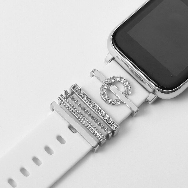 Set of Initial Letter A-Z Personalized Smart Watch Band Charms
