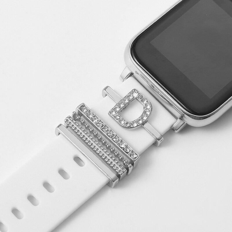 Set of Initial Letter A-Z Personalized Smart Watch Band Charms
