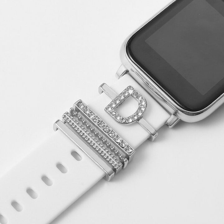 Set of Initial Letter A-Z Personalized Smart Watch Band Charms