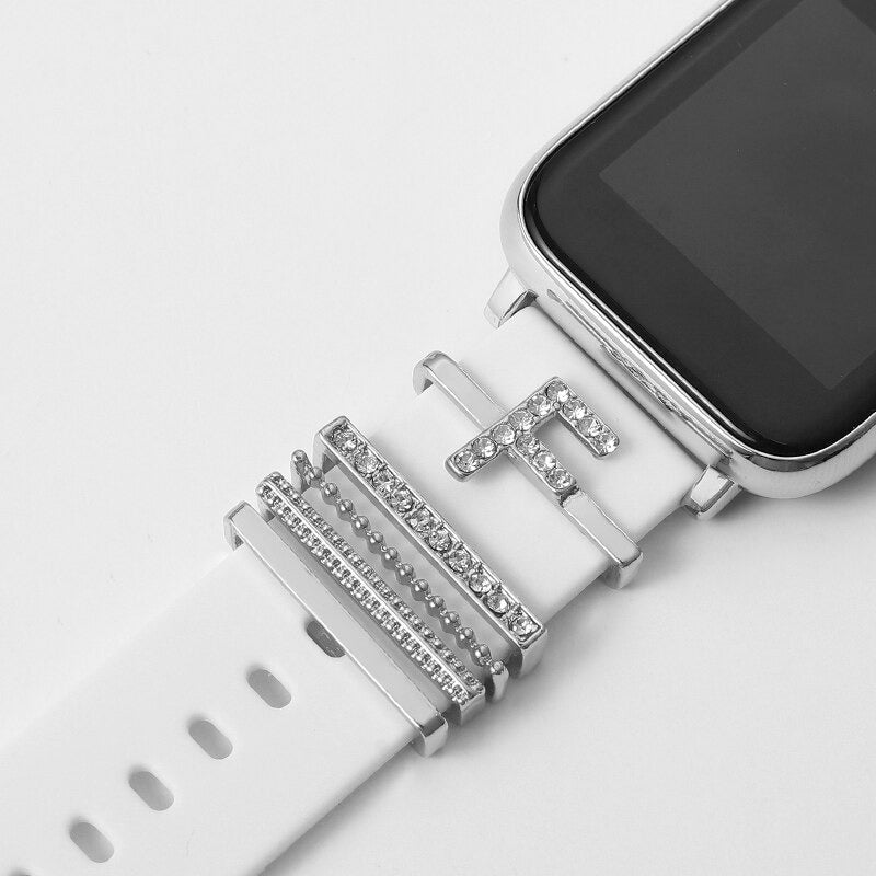 Set of Initial Letter A-Z Personalized Smart Watch Band Charms
