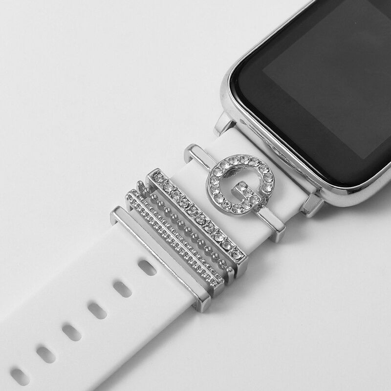 Set of Initial Letter A-Z Personalized Smart Watch Band Charms