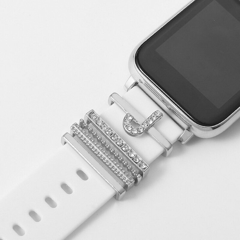 Set of Initial Letter A-Z Personalized Smart Watch Band Charms