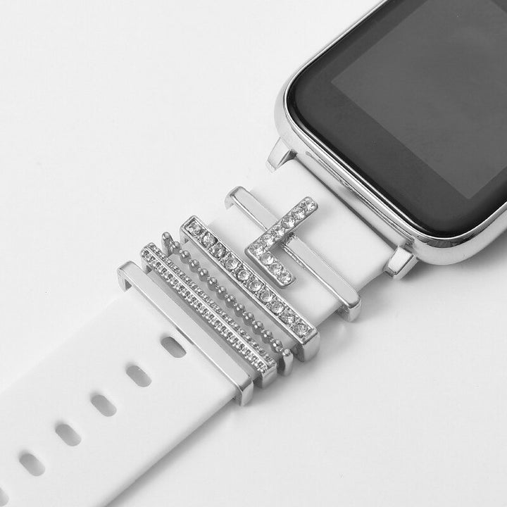Personalized A-Z Initial Letter Smart Watch Band Charms