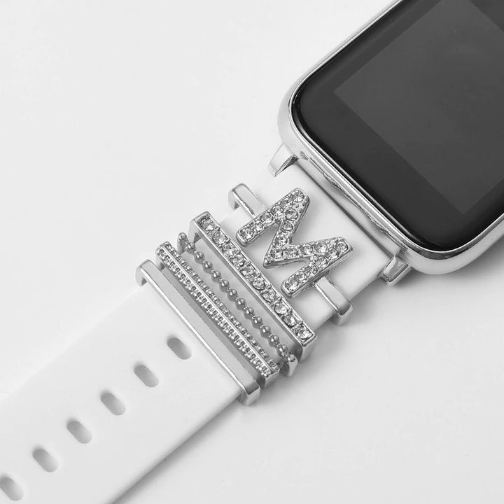 Personalized A-Z Initial Letter Smart Watch Band Charms