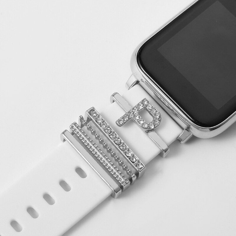 Set of Initial Letter A-Z Personalized Smart Watch Band Charms