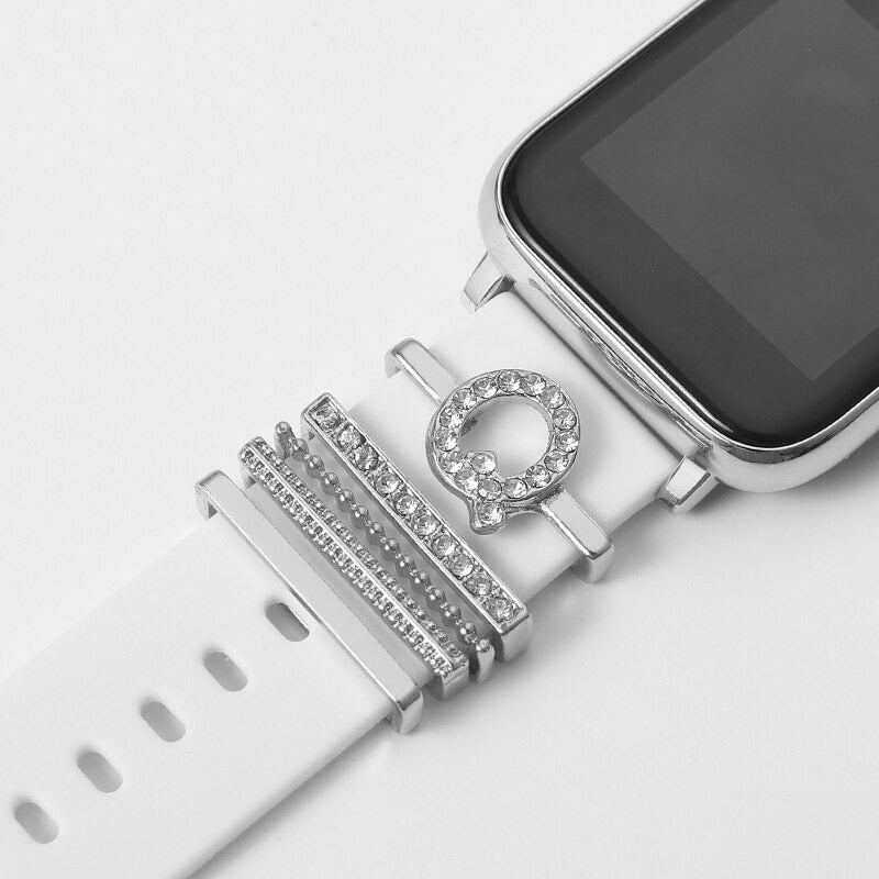 Set of Initial Letter A-Z Personalized Smart Watch Band Charms