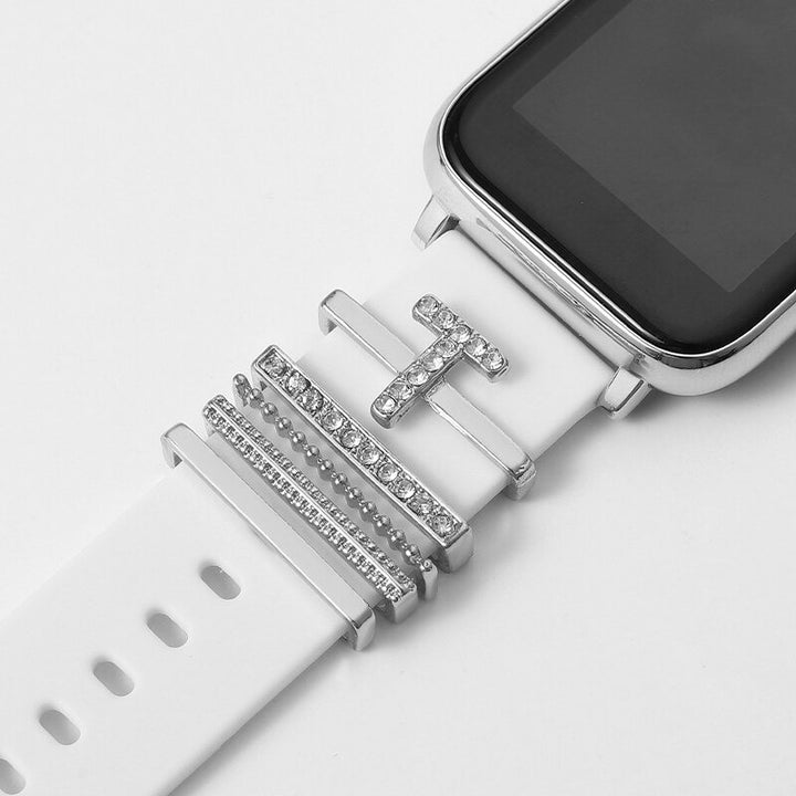 Set of Initial Letter A-Z Personalized Smart Watch Band Charms