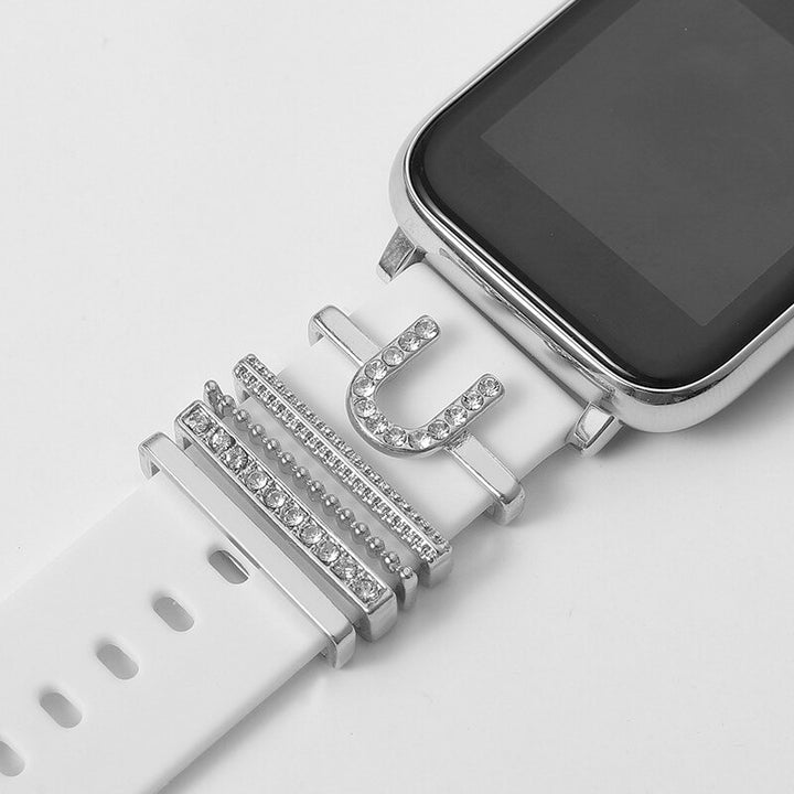 Set of Initial Letter A-Z Personalized Smart Watch Band Charms