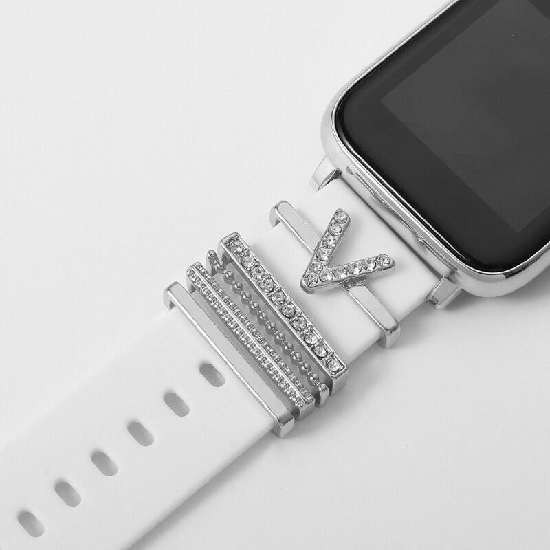 Set of Initial Letter A-Z Personalized Smart Watch Band Charms