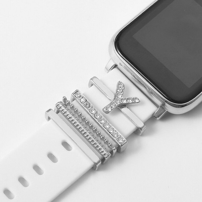 Set of Initial Letter A-Z Personalized Smart Watch Band Charms