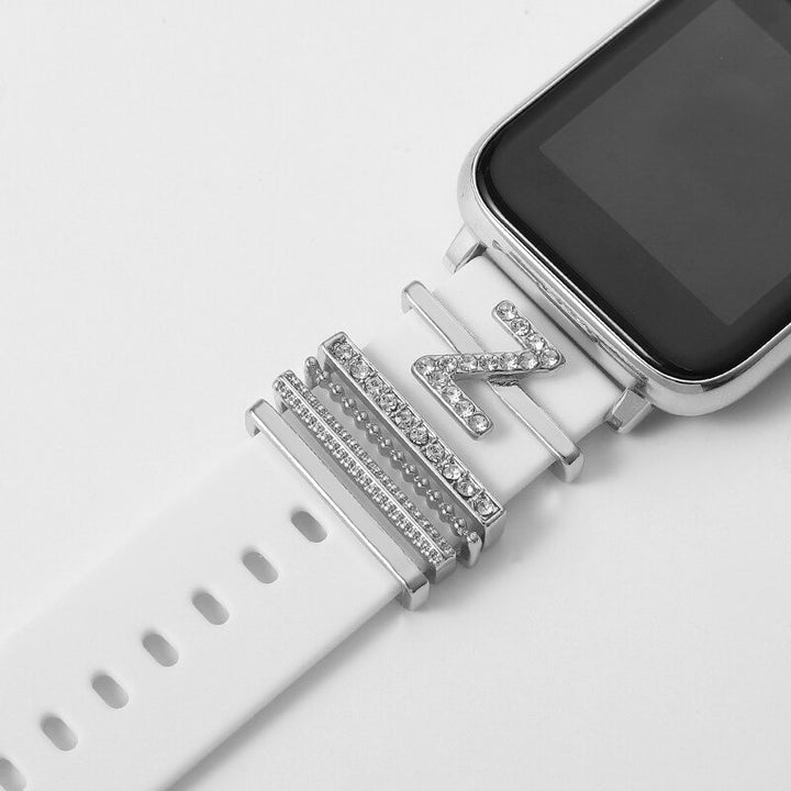Set of Initial Letter A-Z Personalized Smart Watch Band Charms